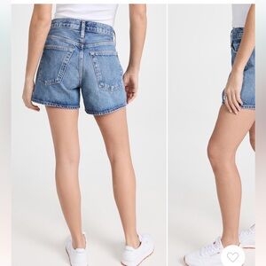Agolde Parker Long Denim Shorts in Occurrence Size 25
